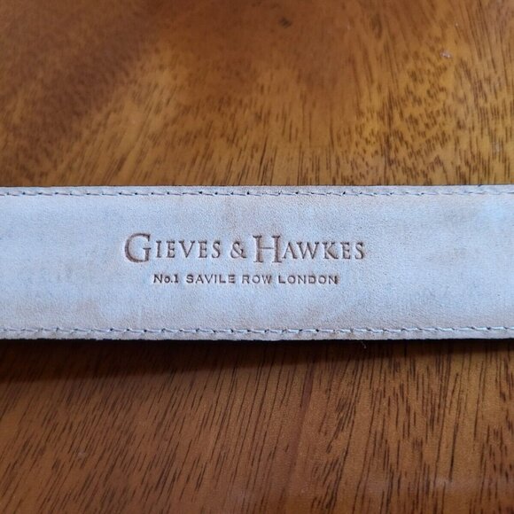Gieves & Hawkes Savile Row Black Leather Belt 32 (Thom Sweeney Richard James) - Picture 2 of 5